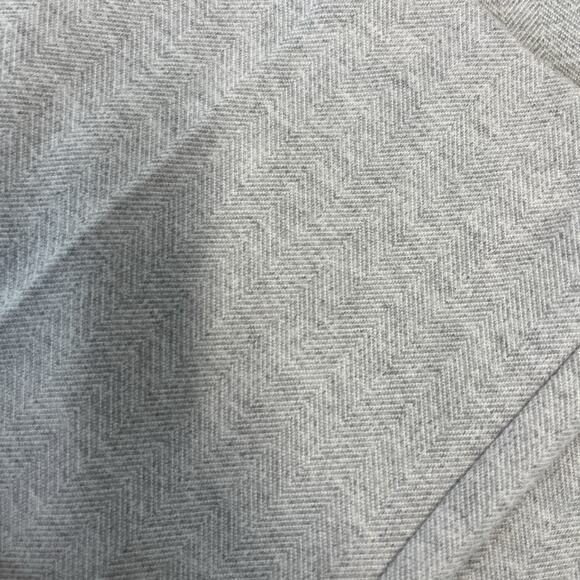 Theory Trouser Pants size 12 Gray White Herringbone Stretch Career Straight Leg - Picture 5 of 10